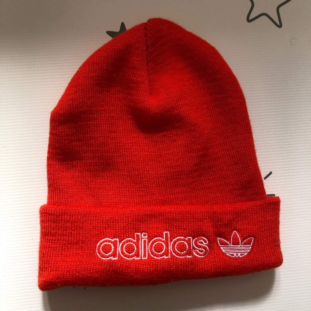 ❤️Adidas Orange Beanie Hat Cap Unisex